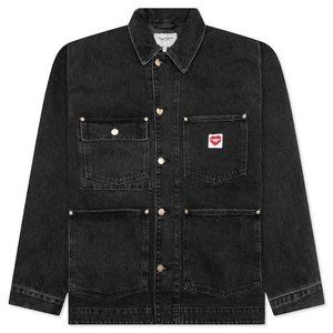 Carhartt WIP Nash Jacket — Black (Stone Washed) — M